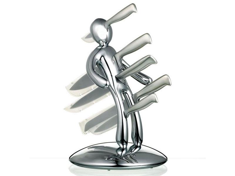 Der originelle Voodoo Messerblock inkl. 5 Messer in CHROM | eBay